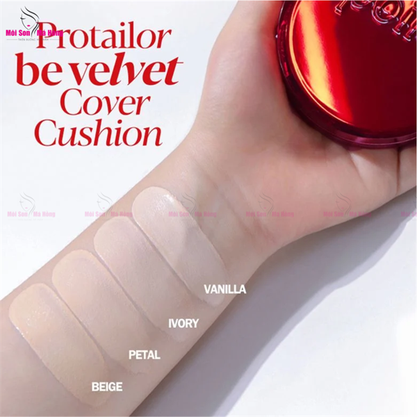 Phấn Nước Espoir Kèm Lõi Pro Tailor Be Velvet Cover Cushion No.21 Ivory
