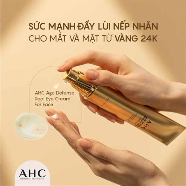 Kem Dưỡng Mắt AHC Age Defense Real Eye Cream For Face Ngăn Ngừa Lão Hóa 40ml