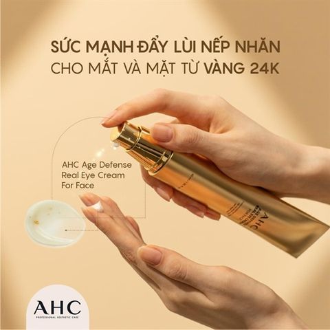 Kem Dưỡng Mắt AHC Age Defense Real Eye Cream For Face Ngăn Ngừa Lão Hóa 40ml