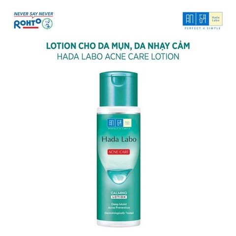 Dung Dịch Hada Labo Acne Care Calming Lotion Dưỡng Ẩm Cho Da Mụn 170ml