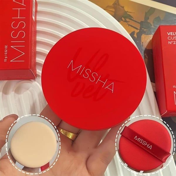 Phấn Nước Missha Đỏ Velvet Finish Cushion N23