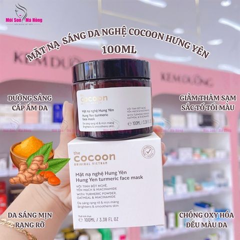Mặt Nạ Nghệ Hưng Yên Cocoon Giúp Da Rạng Rỡ Mịn Màng 100ml