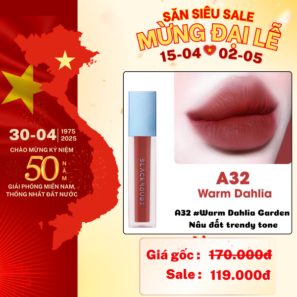 [A01 - A52] Son Kem Lỳ Black Rouge Air Fit Velvet Tint  Full 9 Ver 1-2-3-4-5-6-7-8-9
