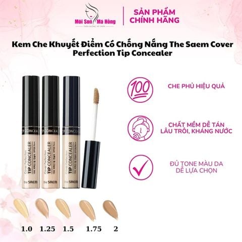 Che Khuyết Điểm The Saem Cover Perfection Tip Concealer 6.5gr
