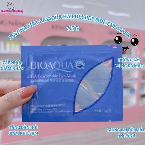 Mặt nạ dưỡng mắt xanh HA Biooaua