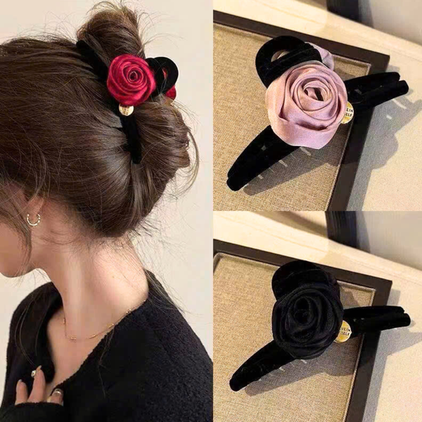 Kẹp cào nỉ hoa hồng