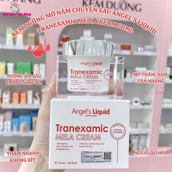 (CÔNG TY) Kem dưỡng mờ nám chuyên sâu Angel's Liquid Tranexamic Acid mela cream 50ml