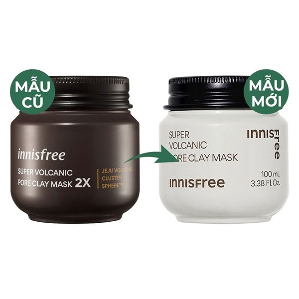 Mặt Nạ Đất Sét Innisfree Super Volcanic Pore Clay Mask 2X 100ml
