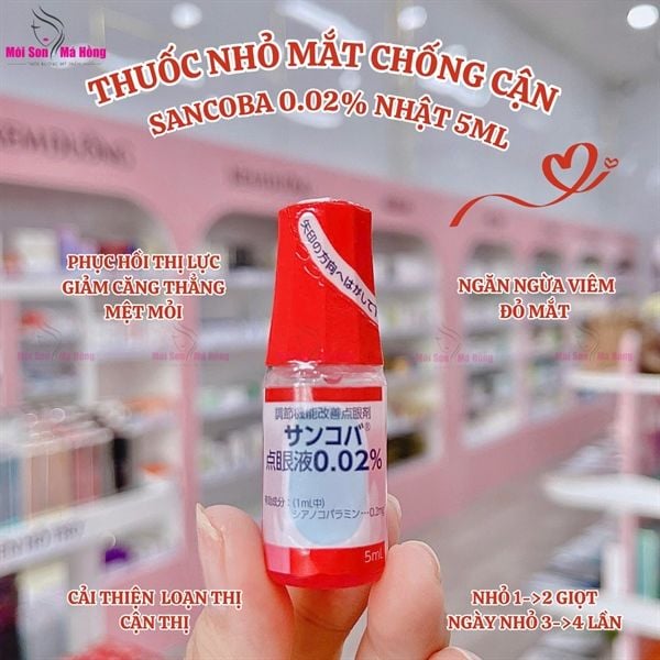 Thuốc Nhỏ Mắt Sancoba Điều Tiết Chứng Mỏi Mắt 5ml