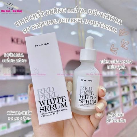 Tinh Chất Dưỡng Trắng Làm Đều Màu Da So Natural Red Peel White Serum 11ml/ 35ml