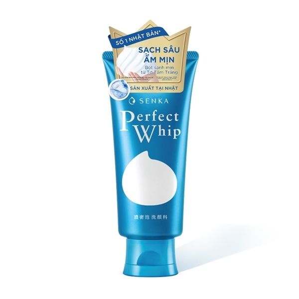 Sữa Rửa Mặt Tạo Bọt Làm Sạch Sâu Chiết Xuất Tơ Tằm Trắng Senka Perfect Whip 120g