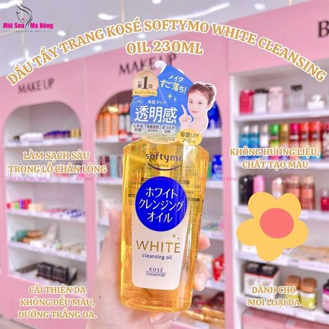 Dầu Tẩy Trang Kosé Softymo White Cleansing Oil 230ml