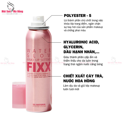 Xịt Khóa Makeup Toàn Diện Fixx So Natural