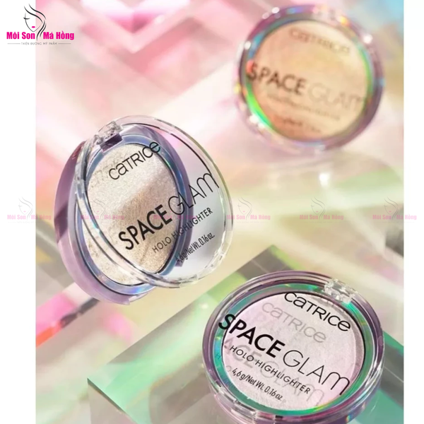 Phấn bắt sáng Catrice Space Glam Holo Highlighter 4.6g chất phấn mịn lì lâu trôi