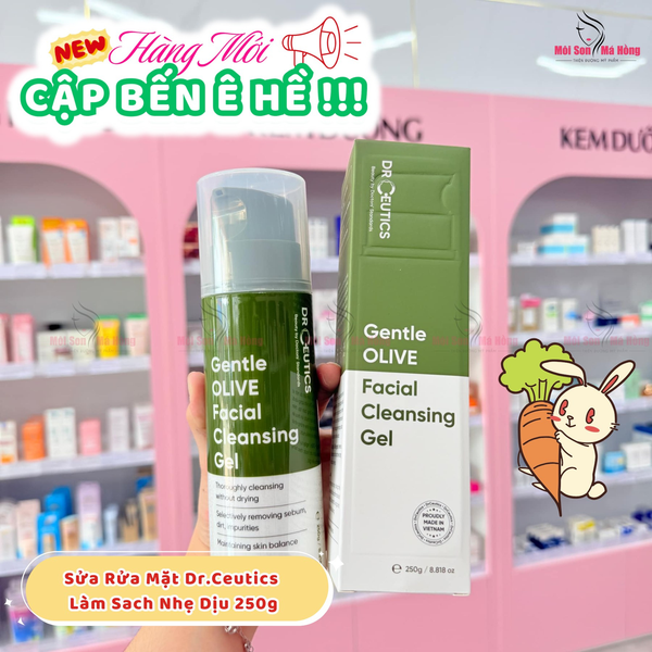 Sữa Rửa Mặt DRCEUTICS Gentle Olive Cleansing Foam Giúp Làm Sạch Sâu Cho Mọi Loại Da  250G/ 420g - Không Mùi