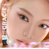 Lens 1 ngày màu xám tây tự nhiên GRACIE siêu ẩm nhãn hiệu Angel Eyes Hàn Quốc - Đường kính 14.2mm - 0 độ
