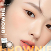 Lens 1 ngày màu nâu tự nhiên BROWNIE siêu ẩm nhãn hiệu Angel Eyes Hàn Quốc - Đường kính 14.2mm - 0-4.5 độ
