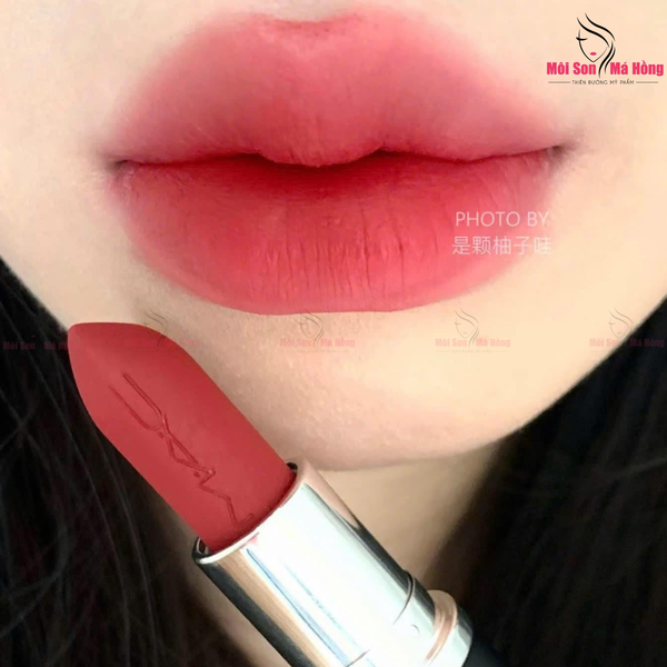 Son MAC Ximal Silky Matte Lipstick Limited 665 Ring The Alarm Màu Đỏ Hồng