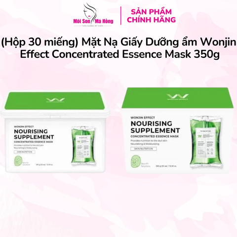 (Hộp 30 miếng) Mặt Nạ Giấy Dưỡng ẩm Wonjin Effect Concentrated Essence Mask 350g