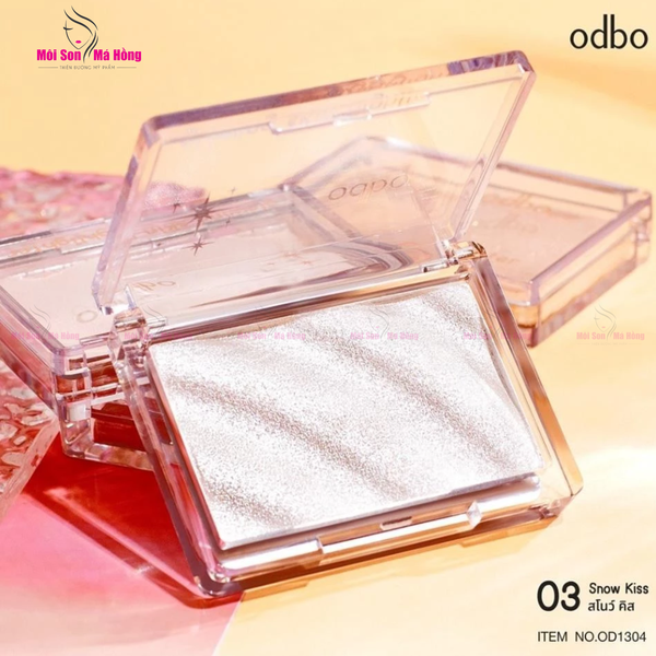 Phấn Bắt Sáng Odbo Glowing Skin Highlighter OD1304 #03 Snow Kiss