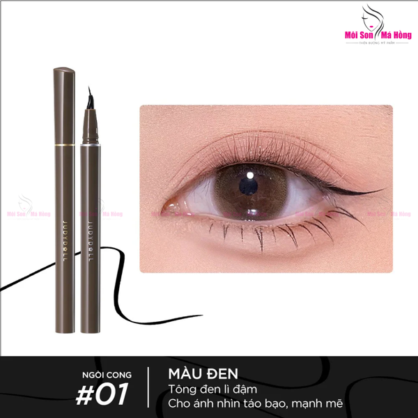 Bút Kẻ Mắt Nước Siêu Mảnh, Lâu Trôi, Chống Thấm Nước Judydoll Slim Liquid Eyeliner 0.4g