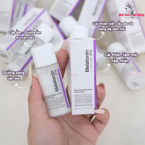 Nước Hoa Hồng Maxclinic Melatonin Liposome 2% Time Return Melatonin Cream Toner 20ml