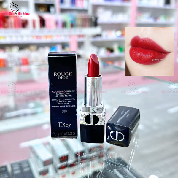 Son Thỏi Dior Rouge #999 Velvet Màu Đỏ thuần