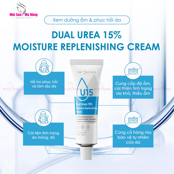Kem Dưỡng Cấp Ẩm DrCeutics Dual Urea 15% Moisture Replenishing Cream 50g