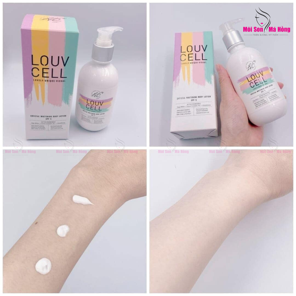 Sữa dưỡng thể trắng da Louvcell Crystal Whitening Body Lotion 250ML