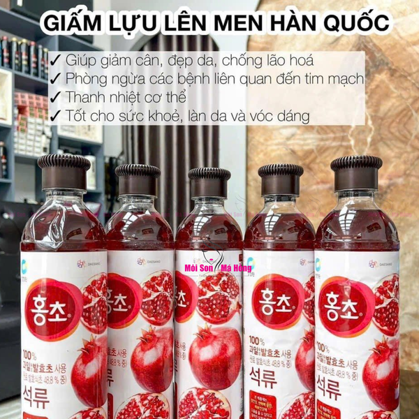 Nước Giấm Uống Daesang Hỗ Trợ Giảm Cân Hương Lựu 500ml/ 900ml