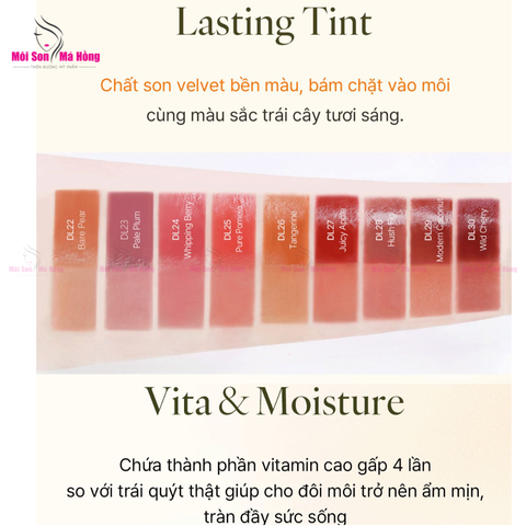 [DL22 - DL30] Son Kem Black Rouge Double Layer Over Velvet Sweet Tangerine (Ver 4) 4.1g