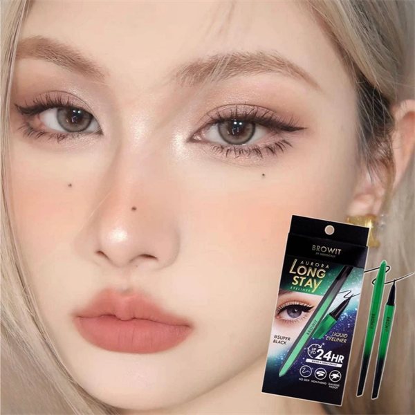 Kẻ mắt nước Browit by Nongchat Aurora Long Stay Eyeliner Super Black 0.5g