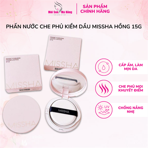 (CÔNG TY) Phấn Nước Che Phủ Tốt, Lâu Trôi Missha Magic Cushion Cover Lasting SPF50+/PA+++ 15g