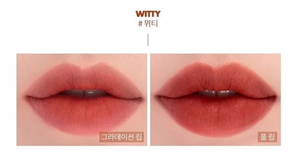 Son kem lì Romand Zero Velvet Tint 05 Witty 5.5g - Đỏ Gạch