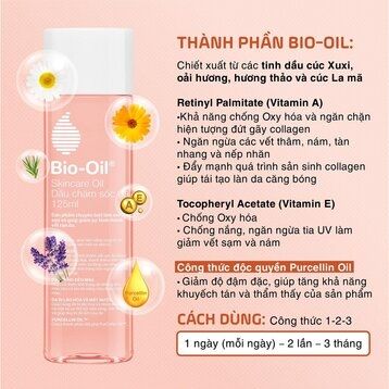 Dầu Chăm Sóc Da Bio-Oil Làm Giảm Rạn Da, Mờ Sẹo 60ml/ 125ml Specialist Skincare Oil