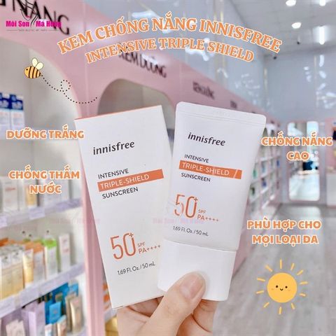 Kem Chống Nắng Innisfree Intensive Triple-Shield Sunscreen SPF50+ PA++++ New 50ml
