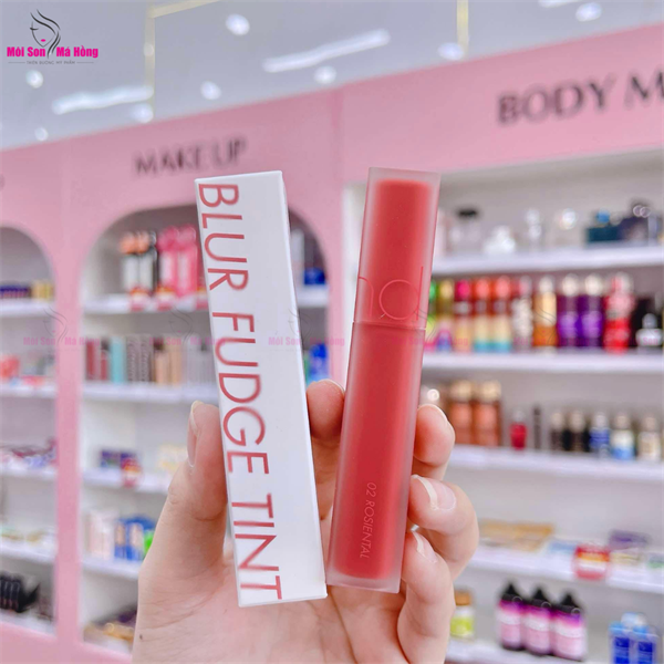 Son Kem Lì Romand Blur Fudge Tint #02 Rosiental - Màu Cánh Hồng Khô