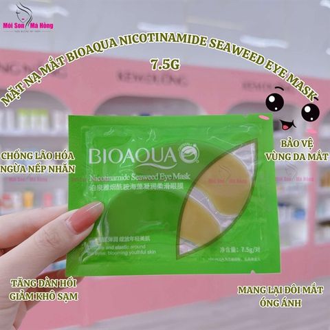 Mặt Nạ Mắt Bioaqua Nicotinenide Seaweed Eye Mask 7.5g