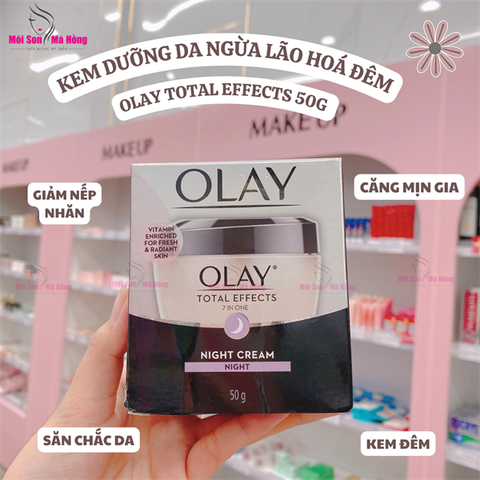 (CÔNG TY) Kem dưỡng da ngừa lão hoá ban đêm Olay Total Effects 50g