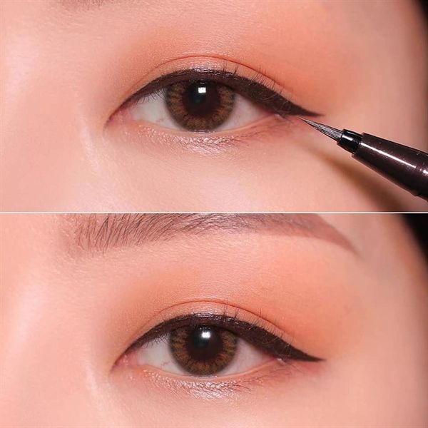(CÔNG TY) Bút Kẻ mắt Eyeliner Nhật Heroine Kiss me 0.1mm đen