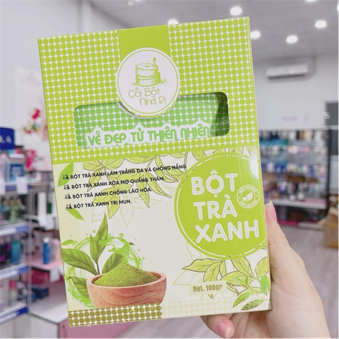 Bột trà xanh cối bột cà ri 100g