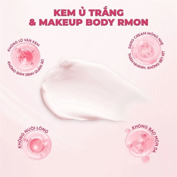 Kem Dưỡng Trắng Da Body Rmon White Label Dia Whitening Cream - Gói 50ml