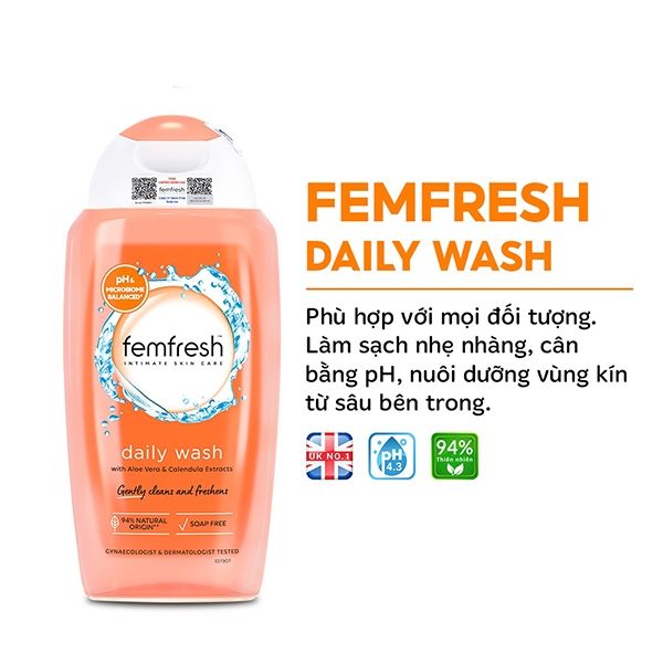 (CÔNG TY) Dung Dịch Vệ Sinh Phụ Nữ Femfresh Cao Cấp 250ml