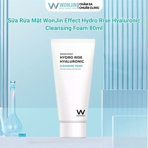 Sữa Rửa Mặt Làm Sạch Sâu Và Cấp Ẩm Wonjin Effect Hydro Rise Hyaluronic Cleansing Foam 80ml