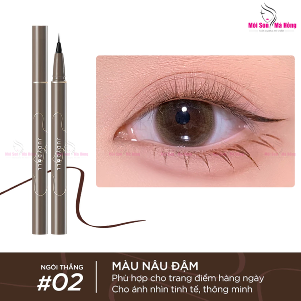 Bút Kẻ Mắt Nước Siêu Mảnh, Lâu Trôi, Chống Thấm Nước Judydoll Slim Liquid Eyeliner 0.4g