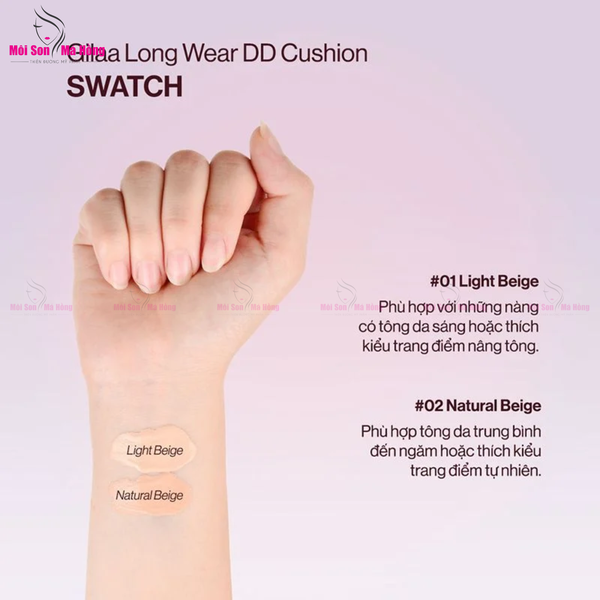 Phấn Nước Che Phủ Mỏng Mịn, Kiềm Dầu Hiệu Quả Glamrr Q Long Wear DD Cushion SPF50/PA+++