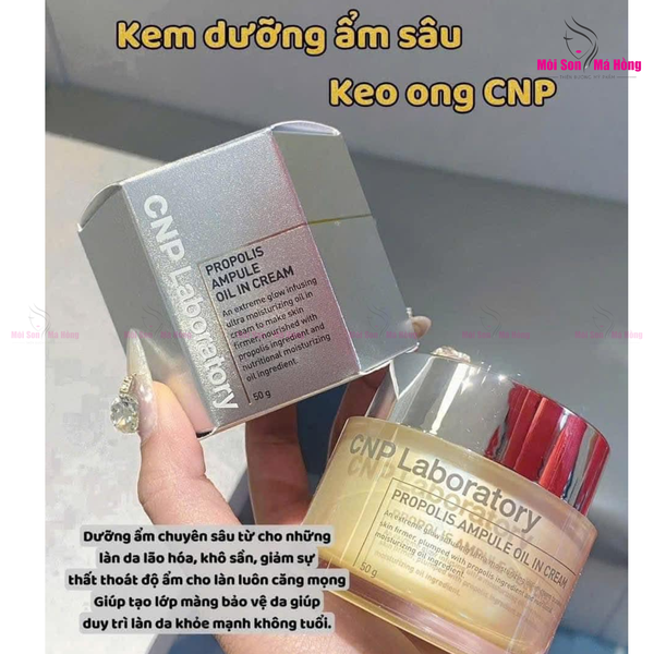 Kem Dưỡng Ẩm Phục Hồi Cao Cấp Chiết Xuất Keo Ong Dạng Dầu CNP Propolis Ampule Oil in Cream 50g