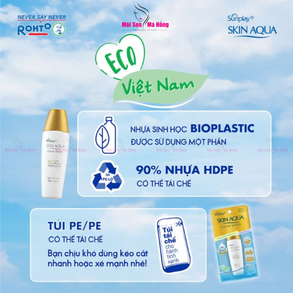 Sữa Chống Nắng Sunplay Skin Aqua Clear White SPF50+ PA++++ Dưỡng Da Trắng Mịn 25g