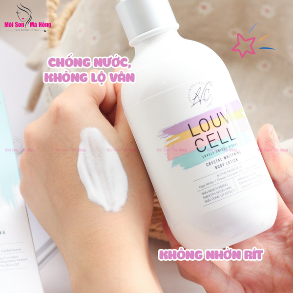 Sữa dưỡng thể trắng da Louvcell Crystal Whitening Body Lotion 250ML