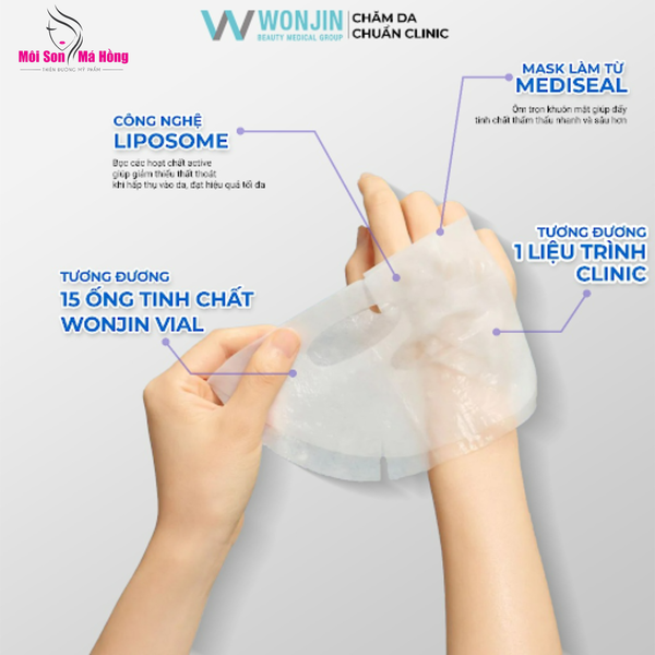 Mặt Nạ Giấy Truyền HA Wonjin Effect Hydro Rise Hyaluronic (Hộp 30 Miếng)